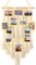 Hanging Photo Display Boho Macrame Wall Decor with Light, Teen Girl Teenage Gifts, Pictures Cards Frame Holder Art Hanger for Christmas Birthday Party Bedroom Dorm, with 30 Wood Clips, Ivory